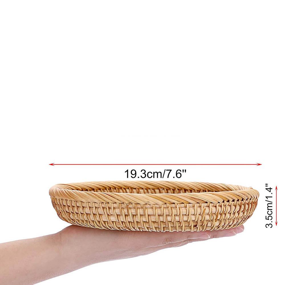 Small Woven Wicker Basket - 7.6 Round Entryway Organizer for Keys, Wallet, Cell Phone & Snacks
Small Woven Wicker Basket - 7.6 Round Entryway Organizer for Keys, Wallet, Cell Phone & Snacks