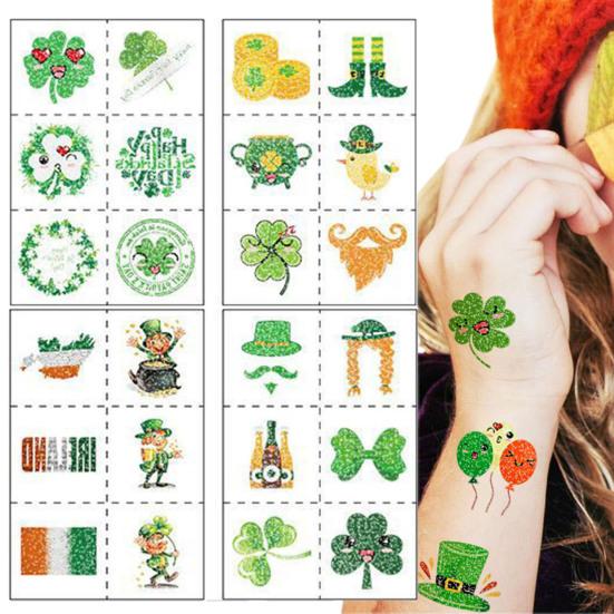 8Pcs Tattoo Stickers St Patricks Day Series Pattern Design Luminous Ornament Self Adhesive Festival Decals for Kids
8Pcs Tattoo Stickers St Patricks Day Series Pattern Design Luminous Ornament Self Adhesive Festival Decals for Kids