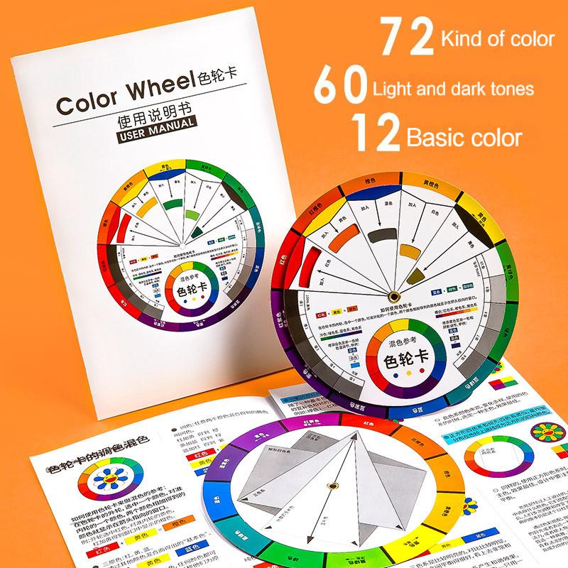 14cm Color Wheel For Mixing Colors Art Ink Chart Guide 72 Color Paper Card Artist Tattoo Nail Professional Pigment Accessories
14cm Color Wheel For Mixing Colors Art Ink Chart Guide 72 Color Paper Card Artist Tattoo Nail Professional Pigment Accessories