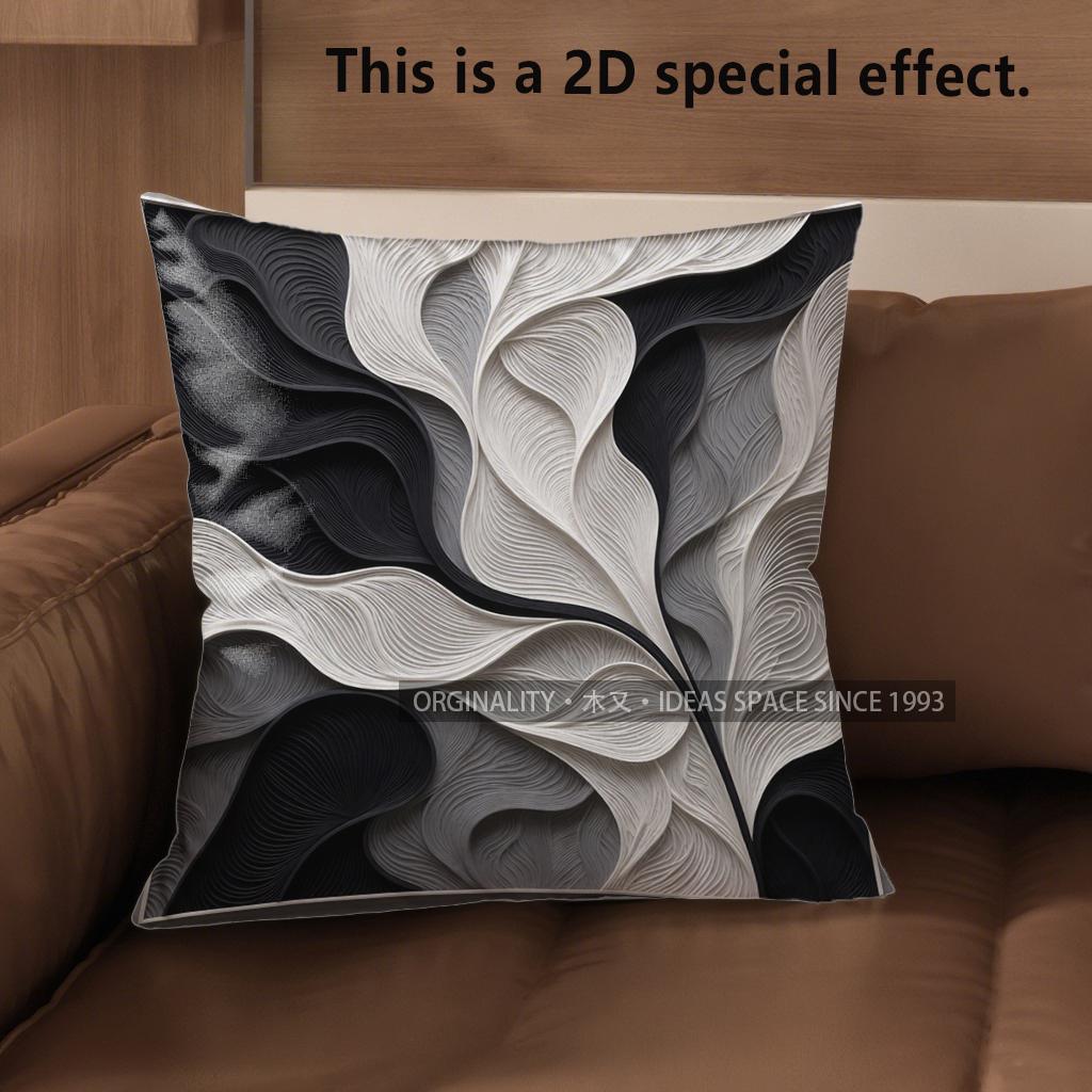 2D Abstract Black & White Patterned Pillow Covers Pattern Cushion Cover Suitable For Sofa Bedroom Car Pillow Cover 40x40cm
2D Abstract Black & White Patterned Pillow Covers Pattern Cushion Cover Suitable For Sofa Bedroom Car Pillow Cover 40x40cm