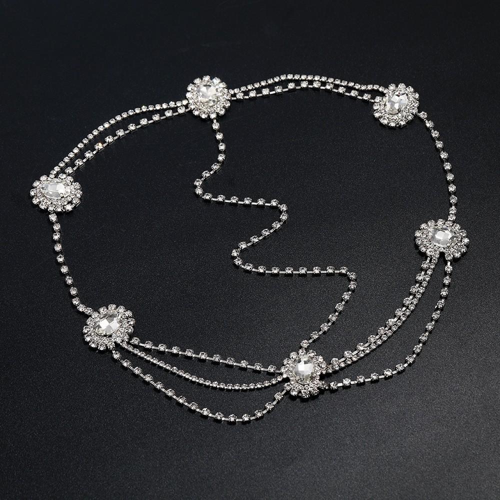 European & American Fashion Rhinestone Hair Chain: Versatile Multi-Layer Forehead Style for Women серебряный
European & American Fashion Rhinestone Hair Chain: Versatile Multi-Layer Forehead Style for Women серебряный