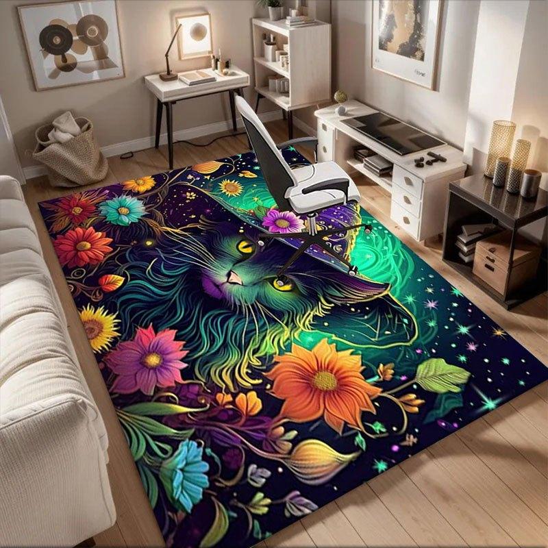Enchanted Witch Cat Fantasy Wall Art Print Office Mat Perfect for Home Decor Office Desk Chair Rugs Chair Carpet for office Polyester Chair 60cm by 90cm
Enchanted Witch Cat Fantasy Wall Art Print Office Mat Perfect for Home Decor Office Desk Chair Rugs Chair Carpet for office Polyester Chair 60cm by 90cm
