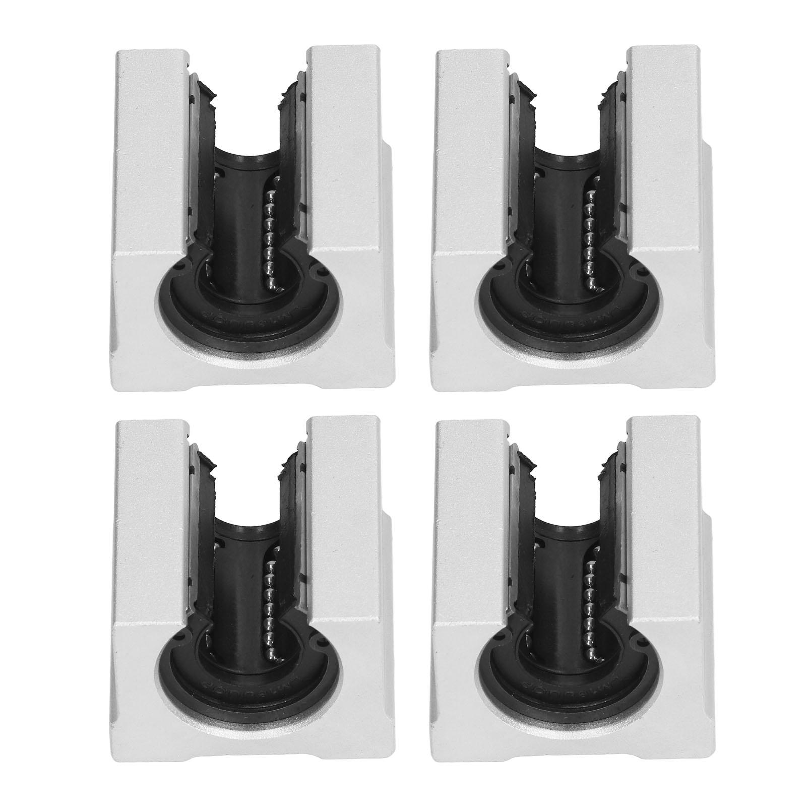 4PCS Linear Motion Slide Blocks Aluminum Alloy Ball Bearing Guide Rail Slider Open Type SBR16UU
4PCS Linear Motion Slide Blocks Aluminum Alloy Ball Bearing Guide Rail Slider Open Type SBR16UU