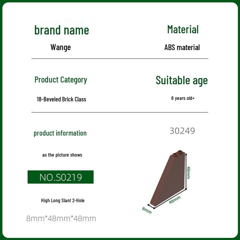 Wange Educational Building Blocks: Small Bricks with High Long Angled 2 Holes, Compatible with Set 30249. 0.1kg (~16pcs)
Wange Educational Building Blocks: Small Bricks with High Long Angled 2 Holes, Compatible with Set 30249. 0.1kg (~16pcs)