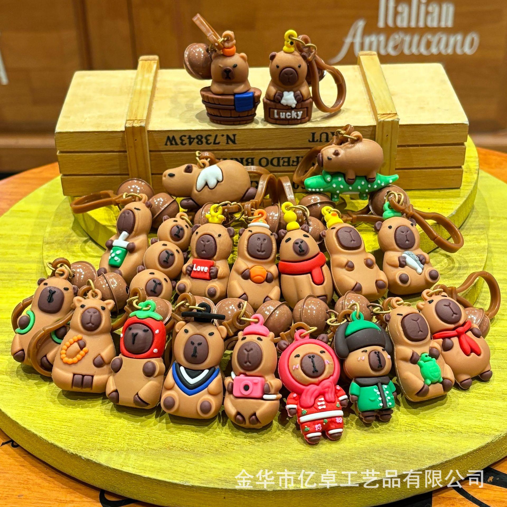 New Epoxy Capibara Doll Keychain Bell Pendant Student Bag Couple Decorative Pendant Small Gift 2.8*4.6cm
New Epoxy Capibara Doll Keychain Bell Pendant Student Bag Couple Decorative Pendant Small Gift 2.8*4.6cm