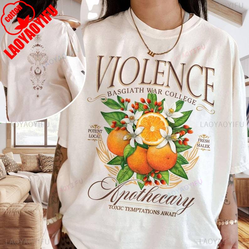 Violet Apothecary TShirt Basgiath War College Merch Fourth Wing Shirts Riders Quadrant Bookish Shirt Y2k Top Summer Cotton Tees S
Violet Apothecary TShirt Basgiath War College Merch Fourth Wing Shirts Riders Quadrant Bookish Shirt Y2k Top Summer Cotton Tees S