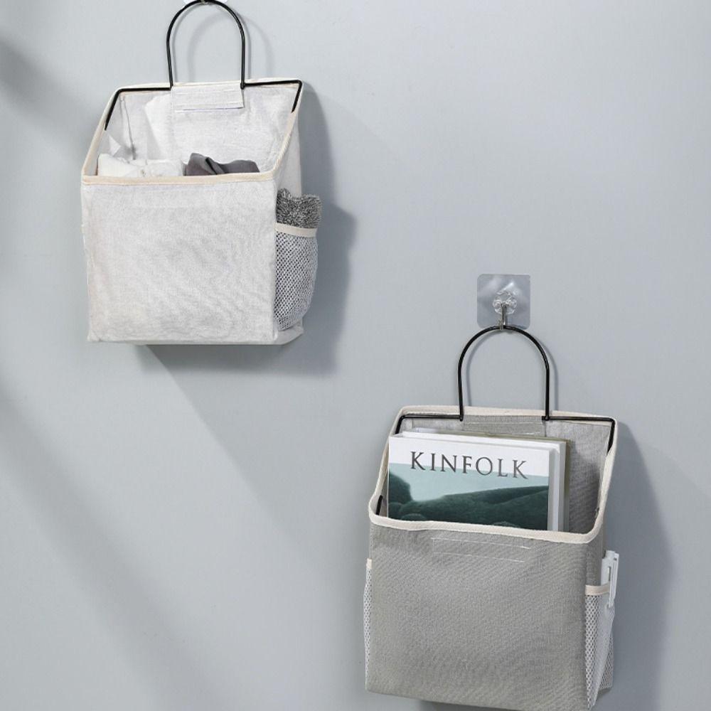 Fabric Cotton Linen Wall Hanging Storage Bag Wall Mounted Bedside Organizer Bag Dormitory білий
Fabric Cotton Linen Wall Hanging Storage Bag Wall Mounted Bedside Organizer Bag Dormitory білий