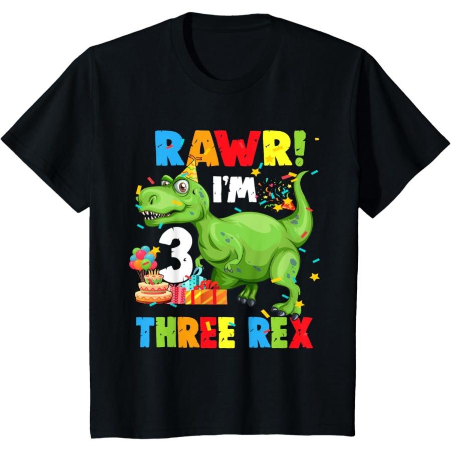 Kids Three Rex Birthday Party Outfit Dinosaur 3 Year Old Boy T-Shirt XXXXXL чорний
Kids Three Rex Birthday Party Outfit Dinosaur 3 Year Old Boy T-Shirt XXXXXL чорний