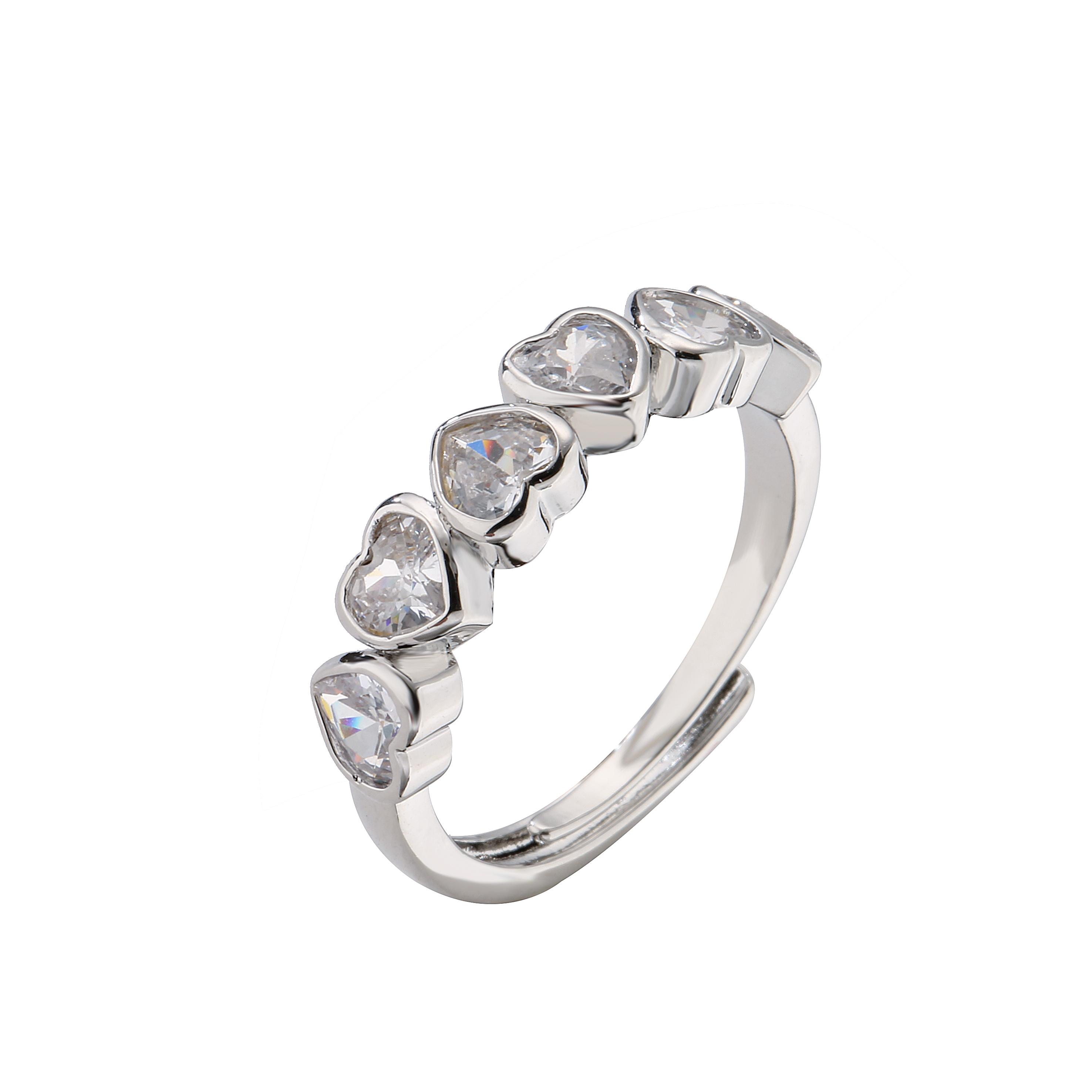 HECHENG, Crystal CZ Heart Rings for Women,Luxury Colorful Finger Ring Engagement Wedding Zircon
HECHENG, Crystal CZ Heart Rings for Women,Luxury Colorful Finger Ring Engagement Wedding Zircon