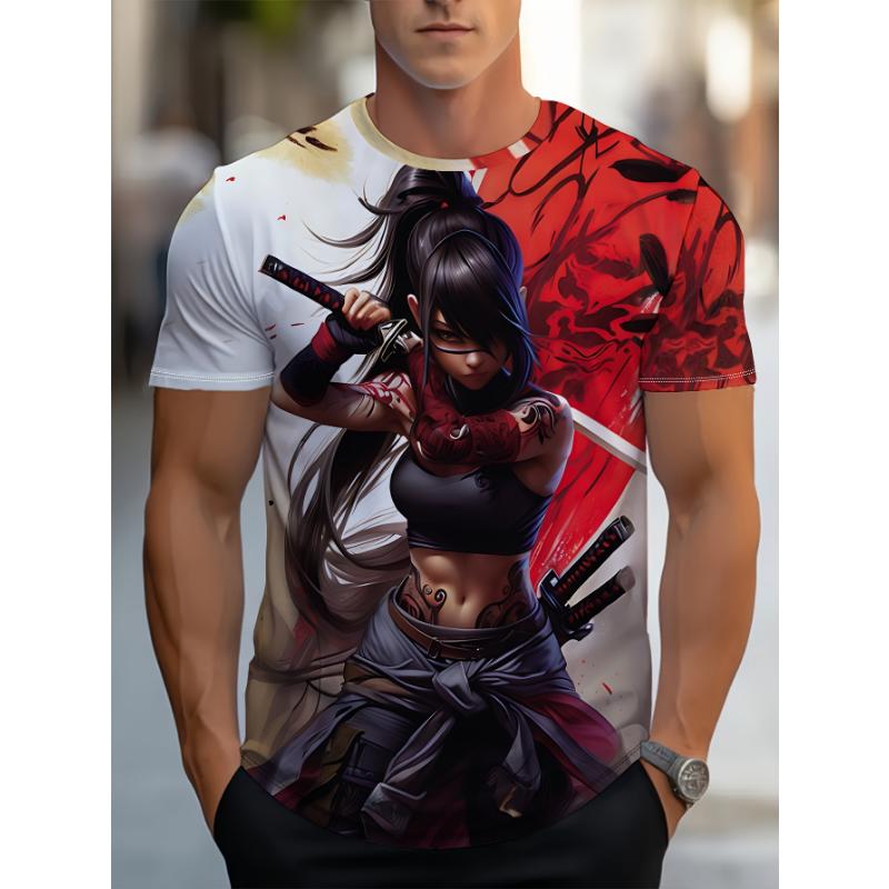 Мужская повседневная футболка с короткими рукавами, повседневный принт, крутая женская воительница, материал из полиэфирного волокна, круглый вырез, дышащая и мягкая XL
Мужская повседневная футболка с короткими рукавами, повседневный принт, крутая женская воительница, материал из полиэфирного волокна, круглый вырез, дышащая и мягкая XL