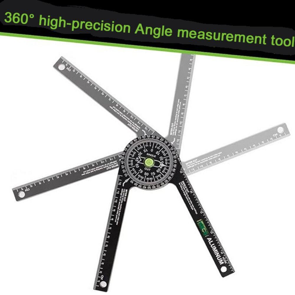 Metric/Inch Woodworking Angle Finder 360° Rotatable Scribing Ruler Woodworking DIY чорний
Metric/Inch Woodworking Angle Finder 360° Rotatable Scribing Ruler Woodworking DIY чорний
