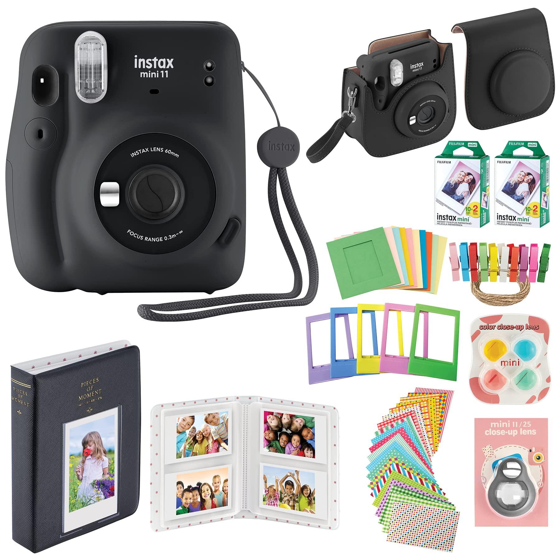 Fujifilm Instax Mini 11 Instant Camera with 40 Fujifilm Prints Case, Album and Accessories Gift Bundle (Charcoal Gray)
Fujifilm Instax Mini 11 Instant Camera with 40 Fujifilm Prints Case, Album and Accessories Gift Bundle (Charcoal Gray)