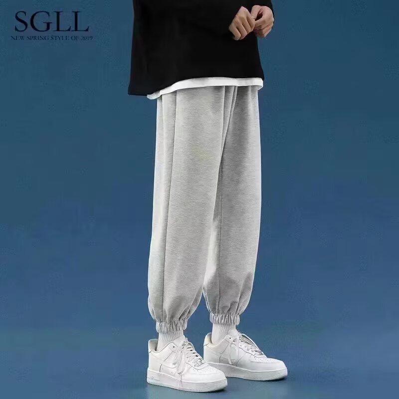 Solid color pants men s autumn new spring and autumn tooling casual trousers loose versatile tied nine-point trousers S серый
Solid color pants men s autumn new spring and autumn tooling casual trousers loose versatile tied nine-point trousers S серый