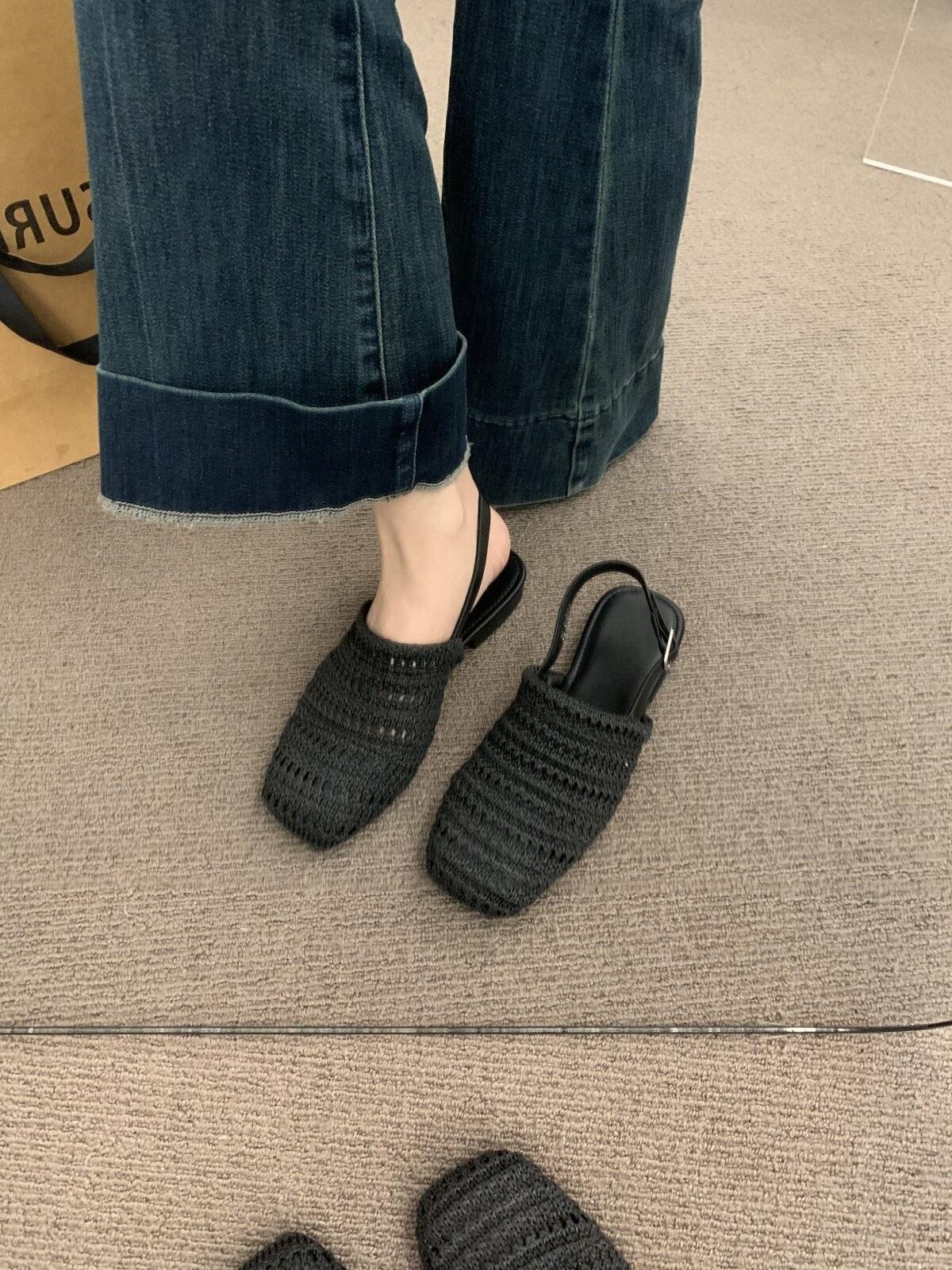 First Encounter Bohemian Style Linen Woven Breathable After Empty Bag Head Half Slippers Women S Flat Bottom Outer Wear 40 чорний
First Encounter Bohemian Style Linen Woven Breathable After Empty Bag Head Half Slippers Women S Flat Bottom Outer Wear 40 чорний