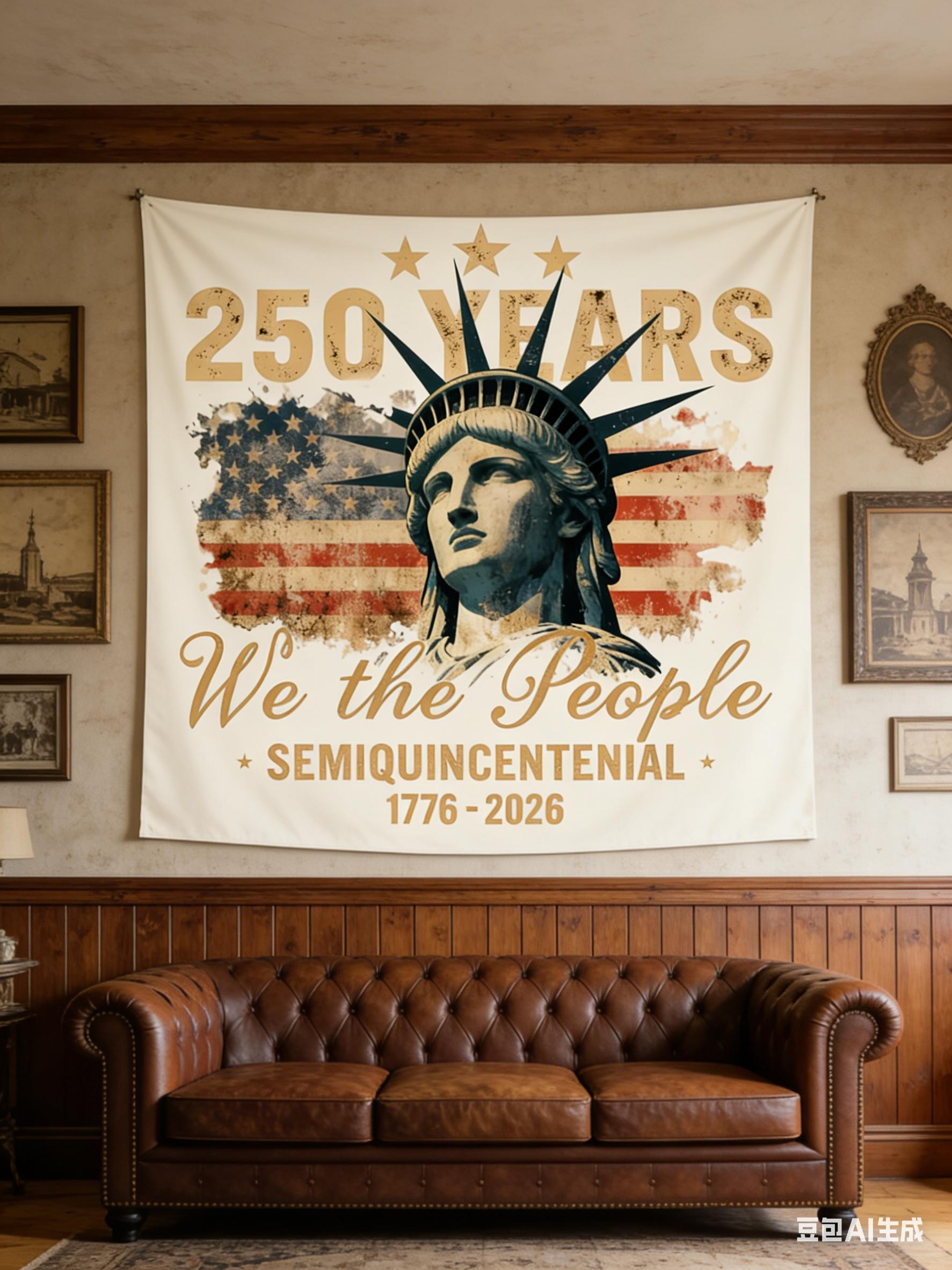 250 Years USA Tapestry Single SidedPrint Patriotic Vintage Tapestry Bedroom Living Room Wall Decor Nostalgic Vibe Accessory Gift 74x94cm(29x37in)
250 Years USA Tapestry Single SidedPrint Patriotic Vintage Tapestry Bedroom Living Room Wall Decor Nostalgic Vibe Accessory Gift 74x94cm(29x37in)