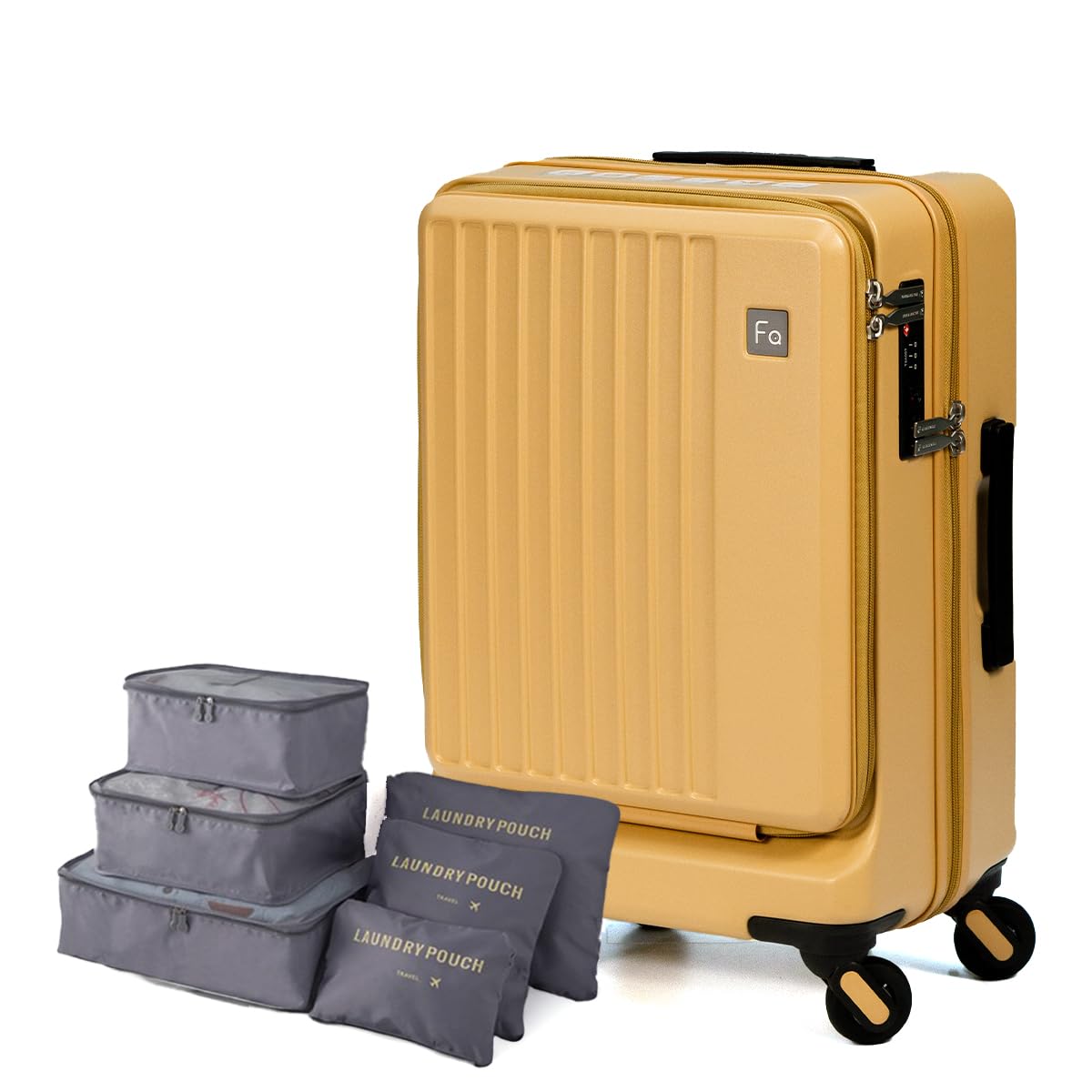 FREQUENTER carry case suitcase travel gear award lightweight quiet patented domestic flight TSA lock 2 nights 3 nights 3kg 32L front pocket travel гірчичний
FREQUENTER carry case suitcase travel gear award lightweight quiet patented domestic flight TSA lock 2 nights 3 nights 3kg 32L front pocket travel гірчичний