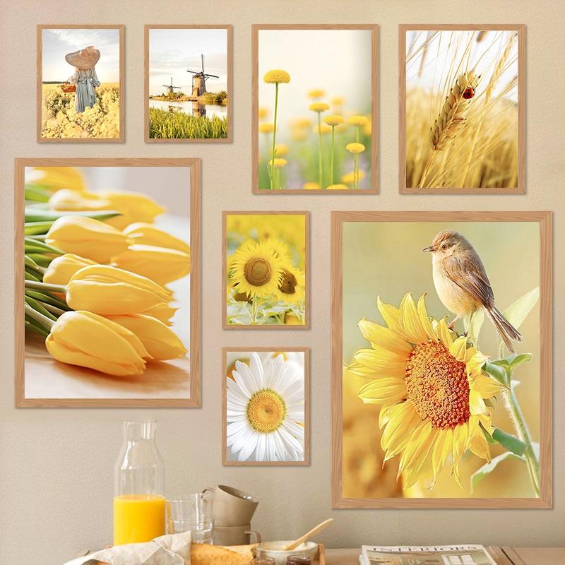 Flower Field Sunflower Tulip Windmill Bird Poster Nordic Landscape Wall Art Picture Canvas Print Living Room Home Decor Painting 21cm×30cm NoFrame
Flower Field Sunflower Tulip Windmill Bird Poster Nordic Landscape Wall Art Picture Canvas Print Living Room Home Decor Painting 21cm×30cm NoFrame