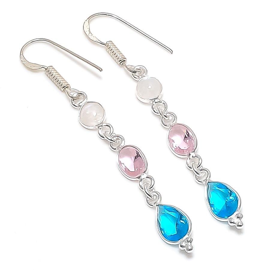 Натуральный голубой топаз, кунцит 925 стерлинговое серебро ювелирные серьги 2,29 Q1C36
Натуральный голубой топаз, кунцит 925 стерлинговое серебро ювелирные серьги 2,29 Q1C36