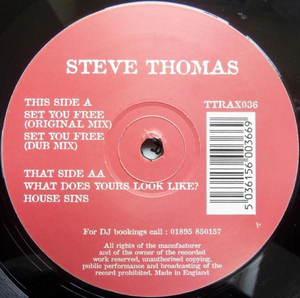12inch Record STEVE THOMAS Set You Free TTRAX036 TRIPOLI TRAX 1998 UK Dance Electronica Used
12inch Record STEVE THOMAS Set You Free TTRAX036 TRIPOLI TRAX 1998 UK Dance Electronica Used