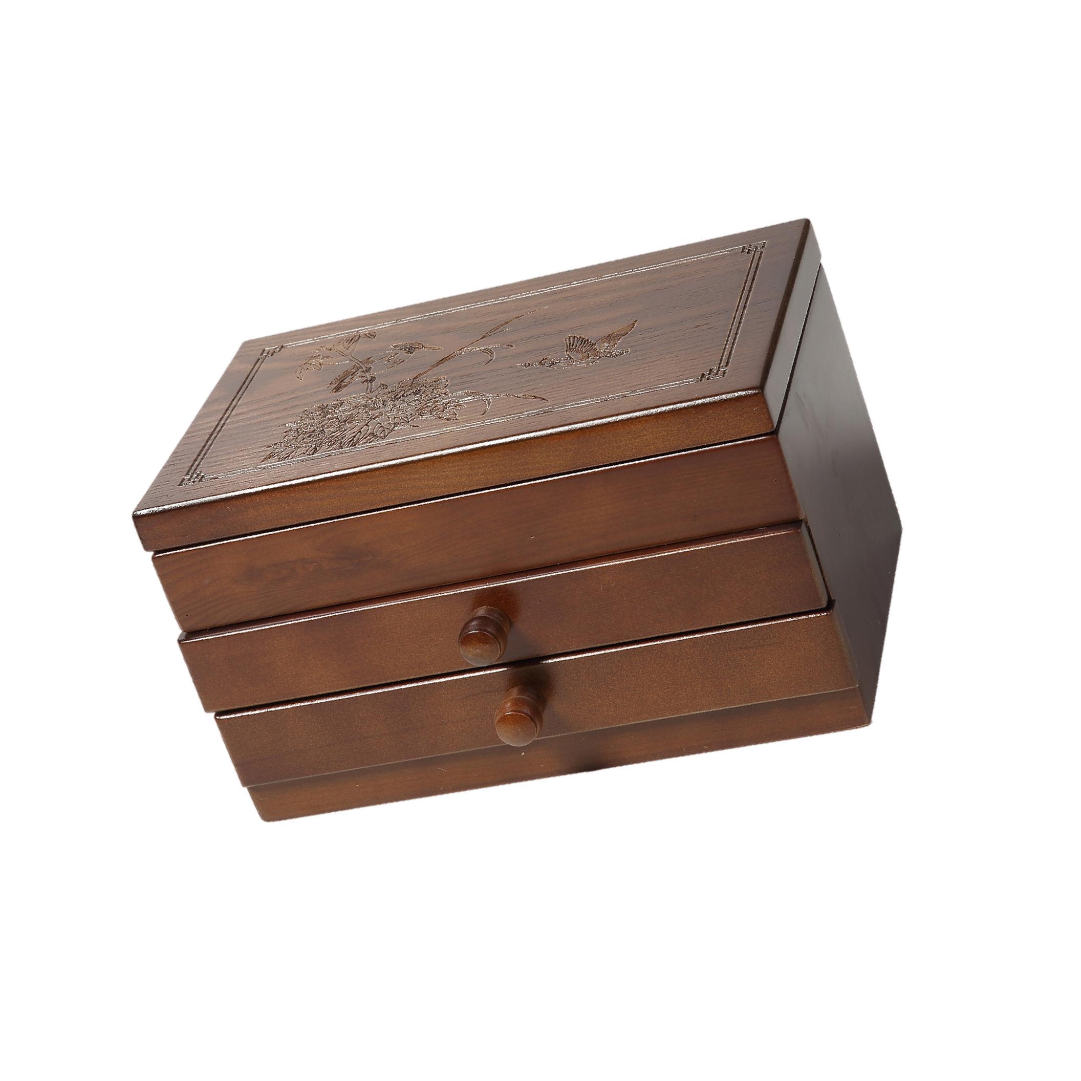 Wooden Jewelry Box for Watches Bracelet Earrings Rings with Drawer & Mirror
Wooden Jewelry Box for Watches Bracelet Earrings Rings with Drawer & Mirror