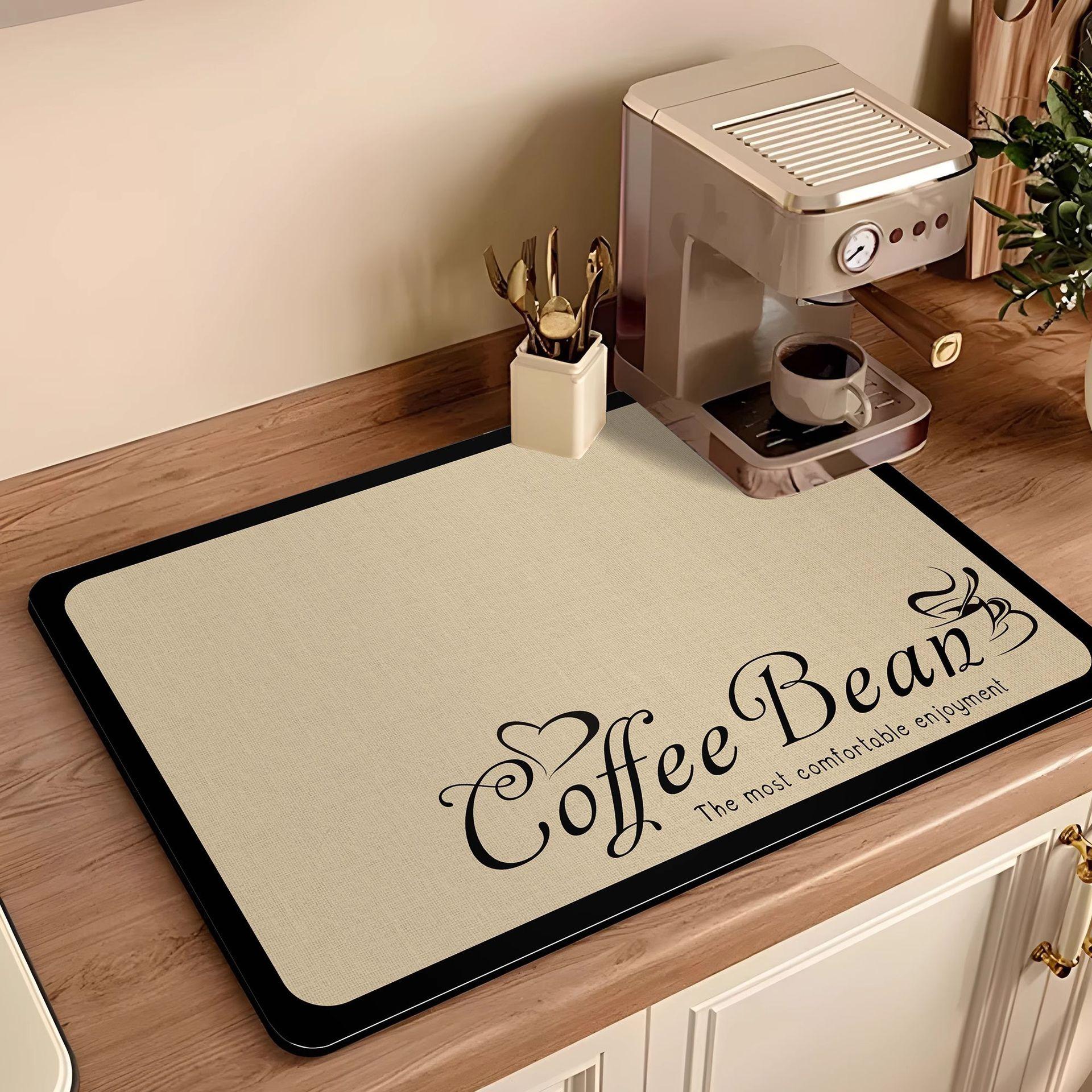 Coffee Machine Printed Diatomaceous Earth Kitchen Counter Drying Mat Tableware Dish Pad Quick-Dry Heat-Resistant Cup (as the picture,20x30cm)
Coffee Machine Printed Diatomaceous Earth Kitchen Counter Drying Mat Tableware Dish Pad Quick-Dry Heat-Resistant Cup (as the picture,20x30cm)