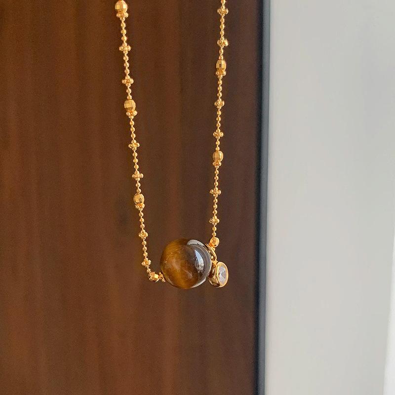 New in round beads tiger eye stone bubble sparkling diamonds necklace retro sweater chain collar chain trendy party jewelry gift 45cm золотой
New in round beads tiger eye stone bubble sparkling diamonds necklace retro sweater chain collar chain trendy party jewelry gift 45cm золотой