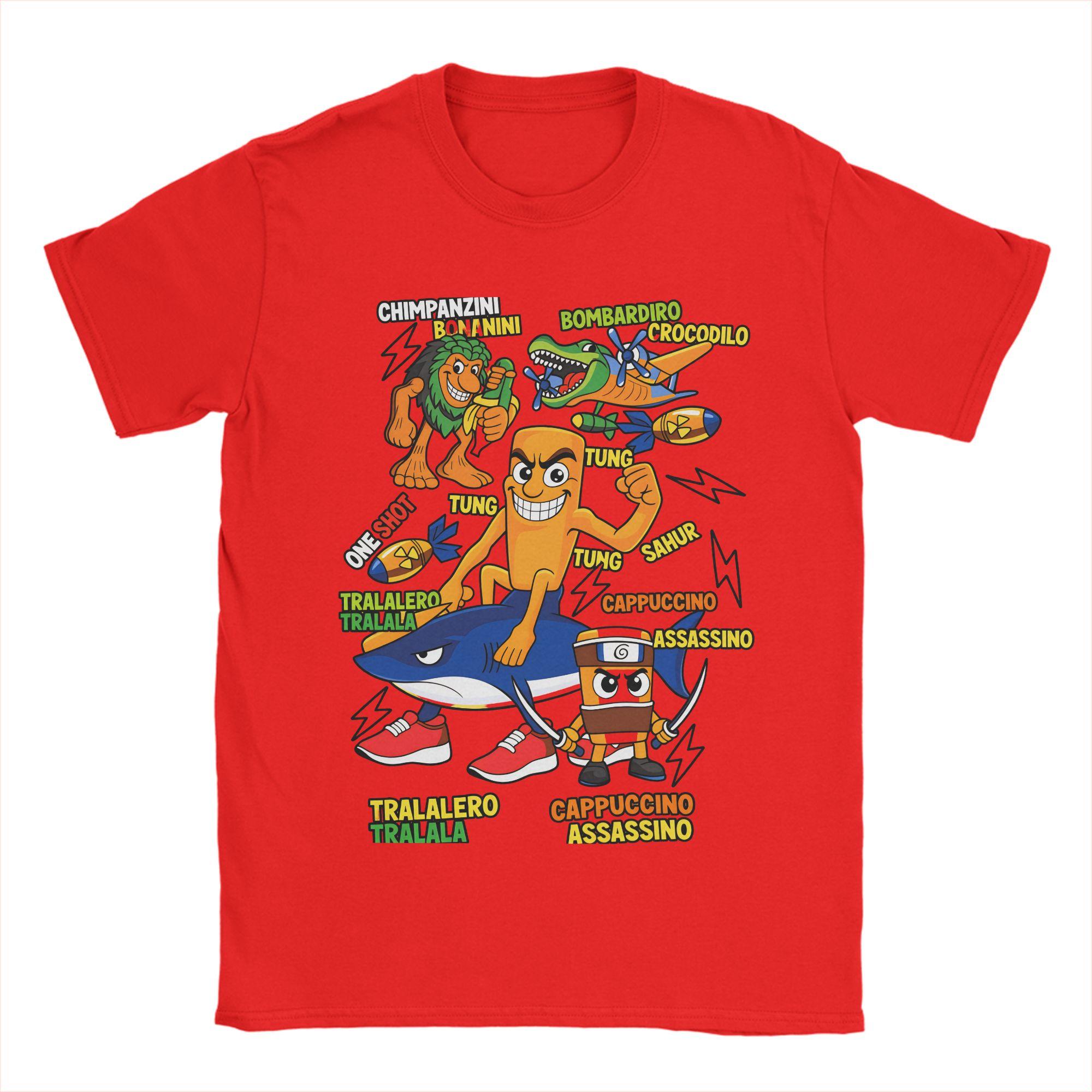 All Brainrot Italian Cotton TShirt For Man Summer Vintage TShirts Crew Neck Trending Tee Shirt Oversized Hot Sale Tops S
All Brainrot Italian Cotton TShirt For Man Summer Vintage TShirts Crew Neck Trending Tee Shirt Oversized Hot Sale Tops S