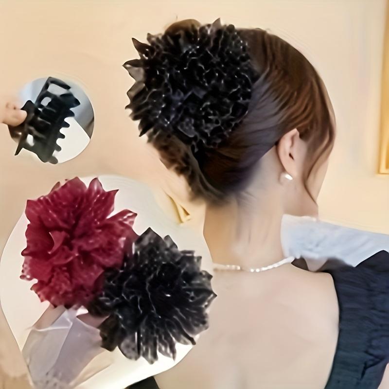 2pcs Shiny Rose Flower Hairpin, Bun Hair Clip, Tulle Flower Hair Clip, Hair Clipper for Parties, Dances, Valentine s Day, Weddings
2pcs Shiny Rose Flower Hairpin, Bun Hair Clip, Tulle Flower Hair Clip, Hair Clipper for Parties, Dances, Valentine s Day, Weddings