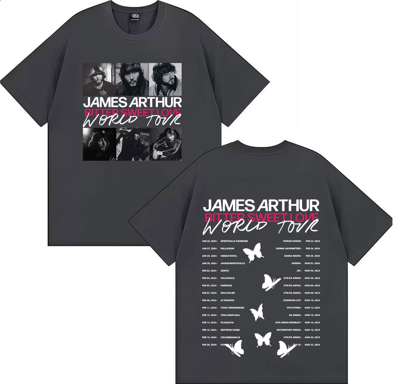 James Arthur Bitter Sweet Love Album Tour Aesthetic Casual Short Sleeve Tee Hip Hop Oversized Tshirt Unisex Women Clothes Fans Gift S
James Arthur Bitter Sweet Love Album Tour Aesthetic Casual Short Sleeve Tee Hip Hop Oversized Tshirt Unisex Women Clothes Fans Gift S