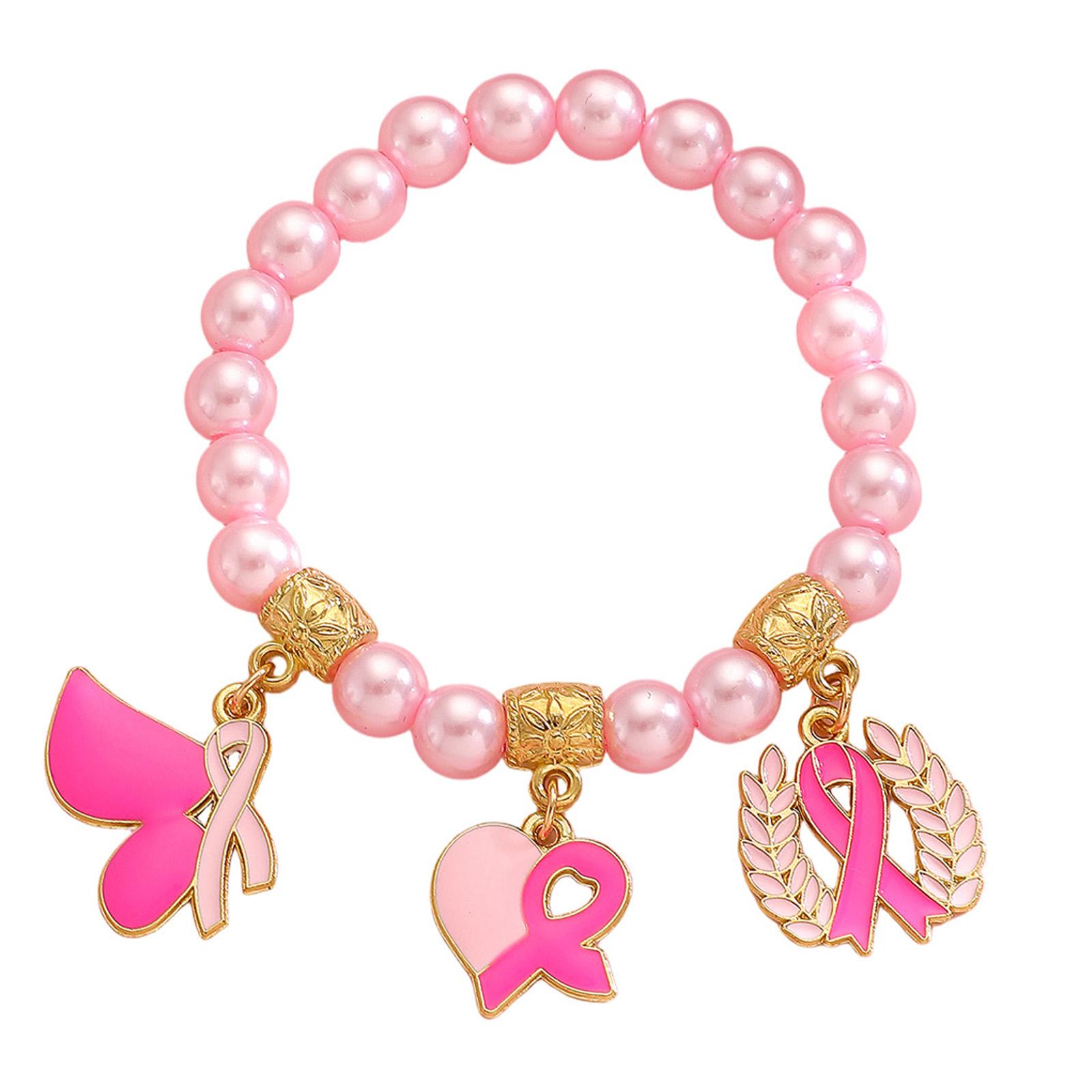 Stylish Pink Beaded Bracelet For Breast Health Awareness Ribbon Wheat Pendant Adjustable Women Jewelry
Stylish Pink Beaded Bracelet For Breast Health Awareness Ribbon Wheat Pendant Adjustable Women Jewelry