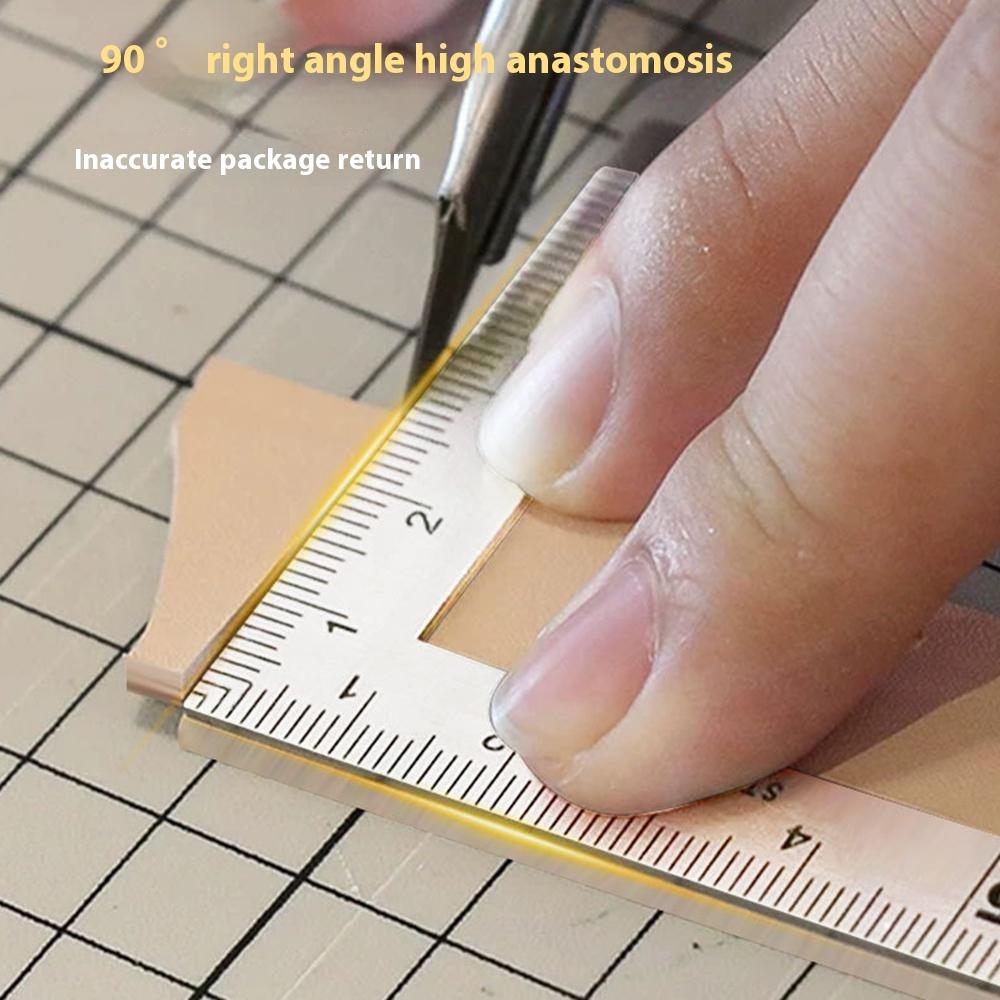 100x50mm Stainless Steel L-Shape Ruler High Precision Woodworking Leather Measuring Tool Type A
100x50mm Stainless Steel L-Shape Ruler High Precision Woodworking Leather Measuring Tool Type A