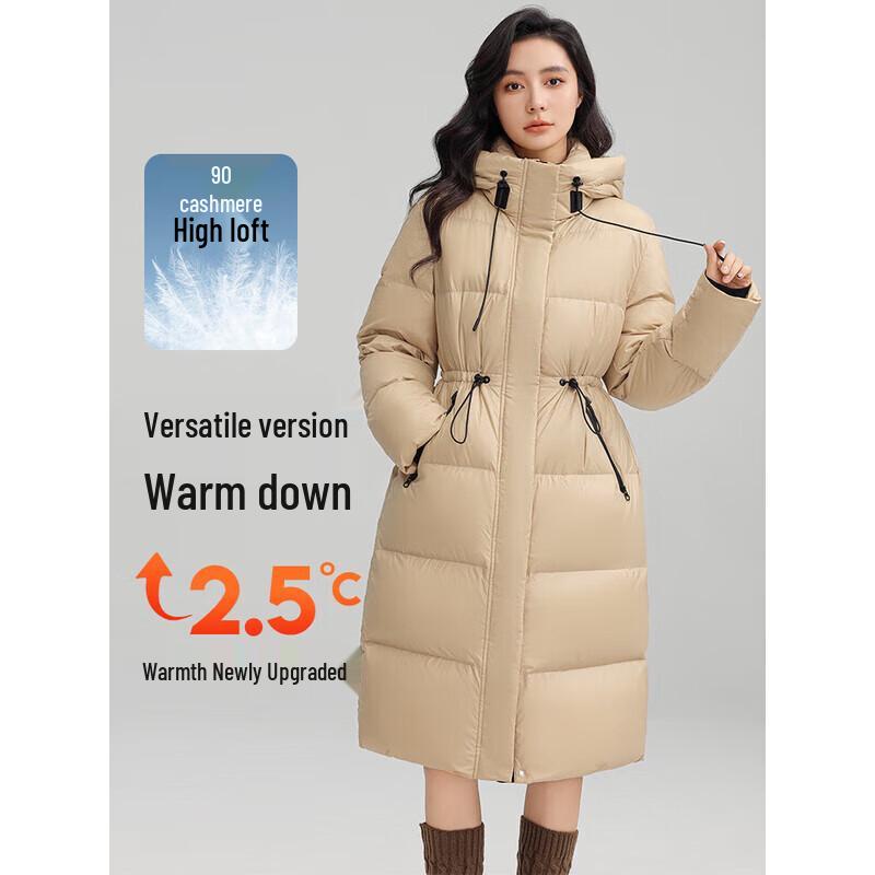 YAYA Women s New Drawstring Waist Over-the-Knee Down Jacket S
YAYA Women s New Drawstring Waist Over-the-Knee Down Jacket S