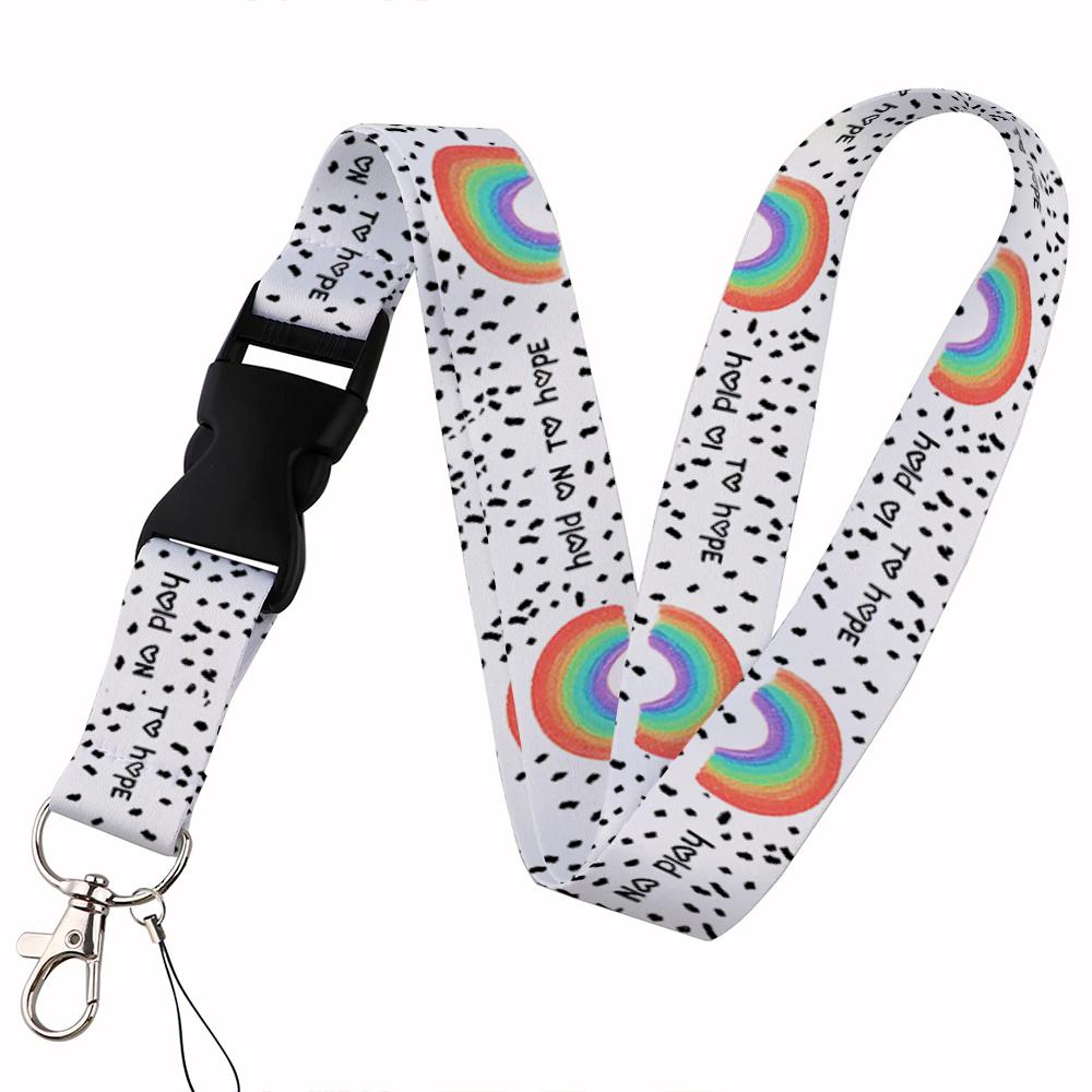 Beautiful rainbow Lanyard Keys Chain Badge Holder ID Credit Card Pass Hang Rope Lariat Mobile Phone Charm Accessories Gifts
Beautiful rainbow Lanyard Keys Chain Badge Holder ID Credit Card Pass Hang Rope Lariat Mobile Phone Charm Accessories Gifts