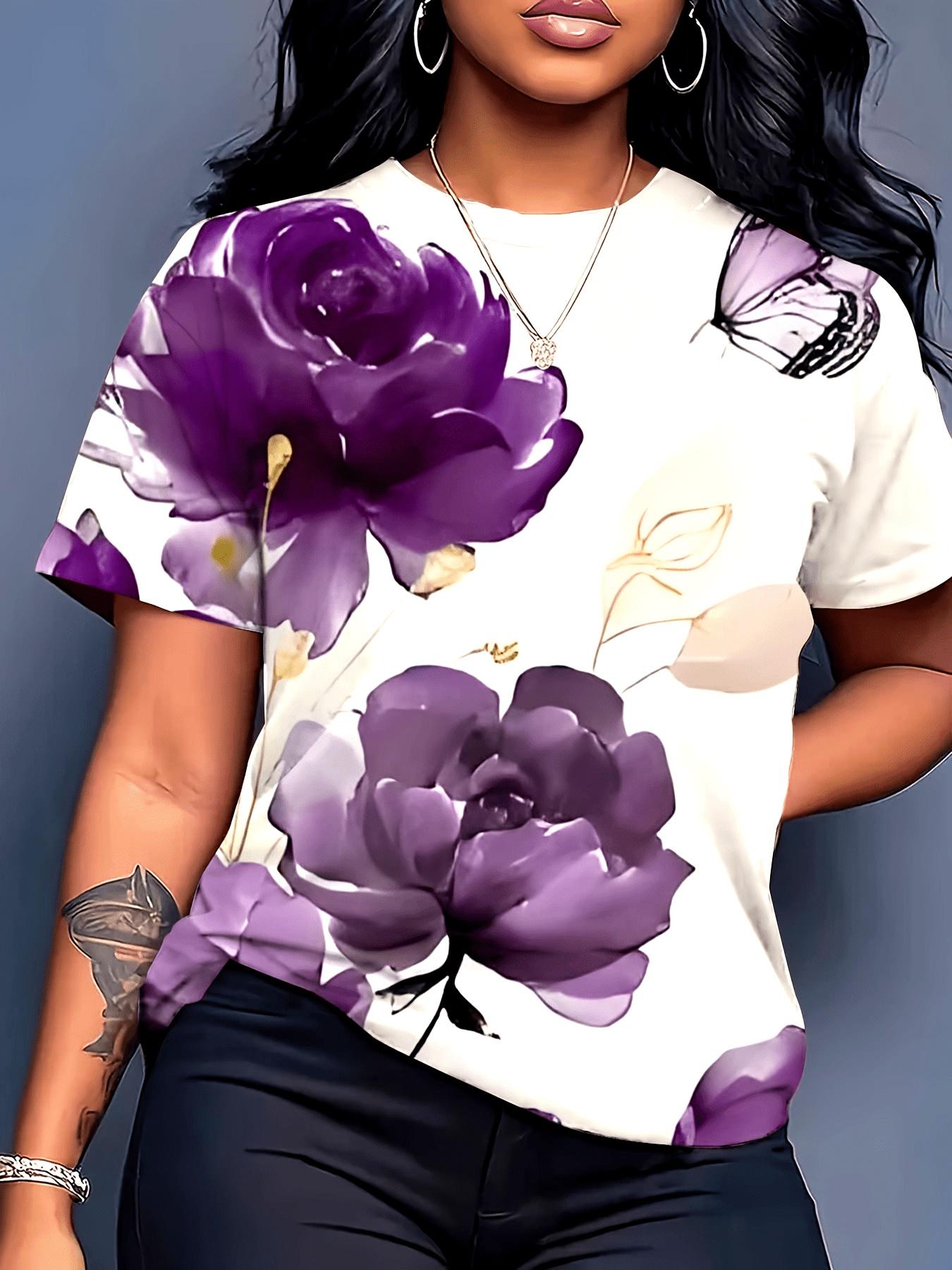 Women S T-Shirt Featuring a Purple Rose And Butterfly Design. Short Sleeves. And a Casual Loose Fit with a Round Neckline XL дубильная кора
Women S T-Shirt Featuring a Purple Rose And Butterfly Design. Short Sleeves. And a Casual Loose Fit with a Round Neckline XL дубильная кора