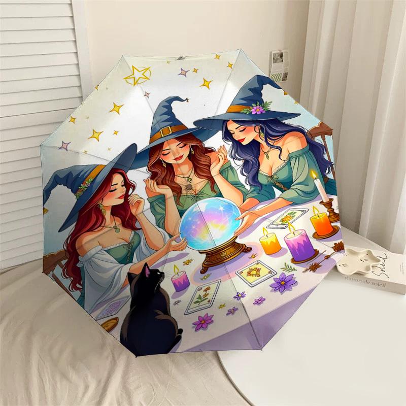 1pc Witchcraft Magic Automatic Open/Close Umbrella with Windproof, 8-Rib Sturdy Canopy, Durable Ribs, Fashionable Design1170A
1pc Witchcraft Magic Automatic Open/Close Umbrella with Windproof, 8-Rib Sturdy Canopy, Durable Ribs, Fashionable Design1170A