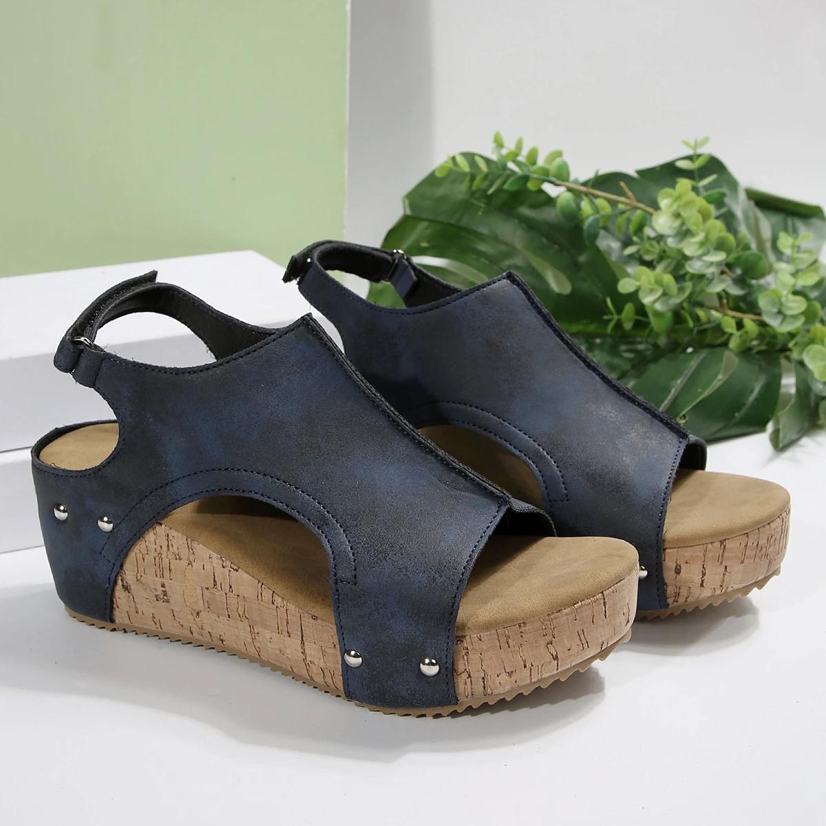 Модные женские сандалии на танкетке, летняя мода, большие размеры, туфли на высоком каблуке для женщин, уличные повседневные сандалии на платформе, женские сандалии 36 синий
Модные женские сандалии на танкетке, летняя мода, большие размеры, туфли на высоком каблуке для женщин, уличные повседневные сандалии на платформе, женские сандалии 36 синий