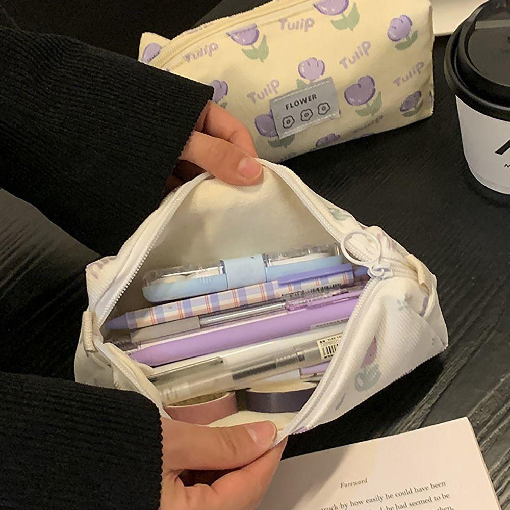 Tulip Pen Bag INS Style Stationery Storage Pouch Portable Pencil Case Office School Supplies C
Tulip Pen Bag INS Style Stationery Storage Pouch Portable Pencil Case Office School Supplies C
