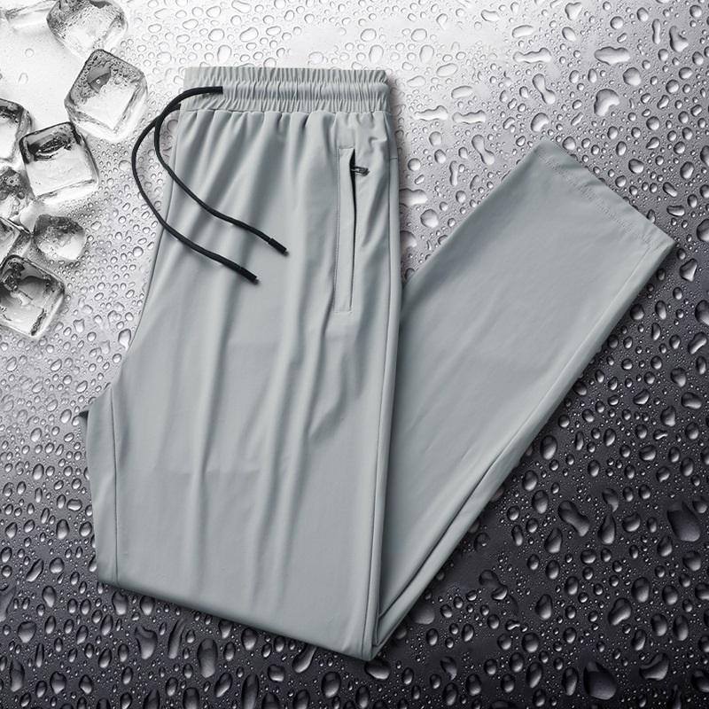 Men s Quick Dry Ice Silk Jogger Pants Elastic Waist Drawstring Sports Trousers With Zipper Pockets L светло-серый
Men s Quick Dry Ice Silk Jogger Pants Elastic Waist Drawstring Sports Trousers With Zipper Pockets L светло-серый