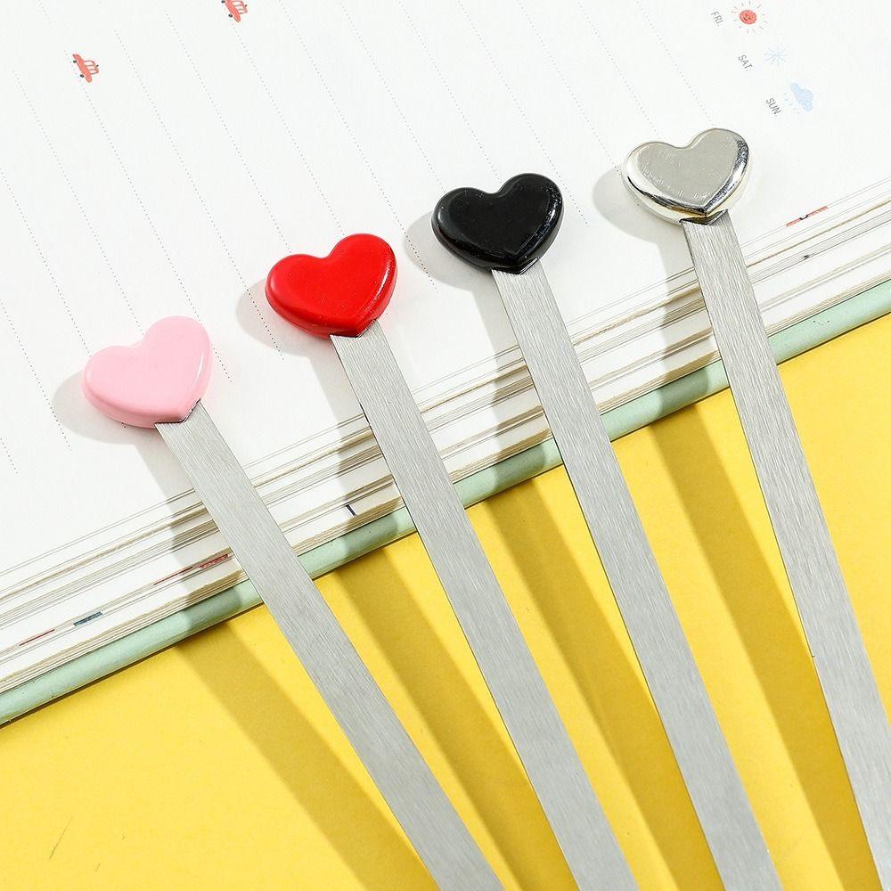 Heart Shape Metal Bookmark Painted Book Page Marker High Quality Reading Book Clip Students чорний
Heart Shape Metal Bookmark Painted Book Page Marker High Quality Reading Book Clip Students чорний