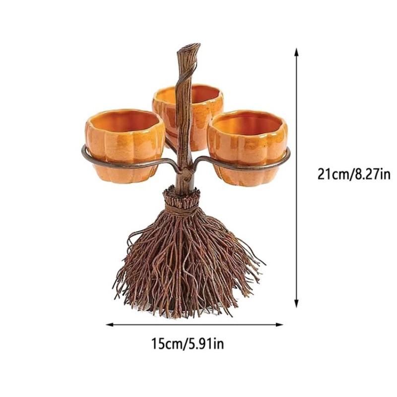Snack Pumpkin Halloween Bowl Stand Broom Candy Holder Party Serving Salad Fruit Three
Snack Pumpkin Halloween Bowl Stand Broom Candy Holder Party Serving Salad Fruit Three