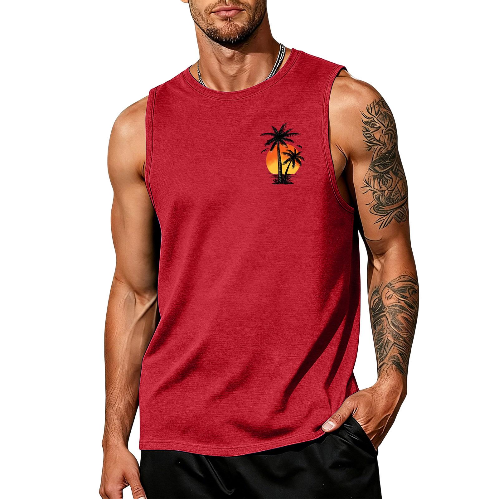 Men Sleeveless Muscle Tank Top Crew Neck Relaxed Fit Tree Print Lightweight Casual Shirt for Summer Workout Beach XXL червоний
Men Sleeveless Muscle Tank Top Crew Neck Relaxed Fit Tree Print Lightweight Casual Shirt for Summer Workout Beach XXL червоний