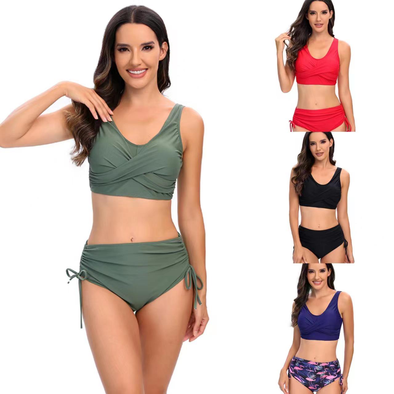 Solid Color High-Waist Backless Bikini with Criss-Cross Straps - Sexy yet Conservative Swimsuit for Women Extra Large (XL)
Solid Color High-Waist Backless Bikini with Criss-Cross Straps - Sexy yet Conservative Swimsuit for Women Extra Large (XL)