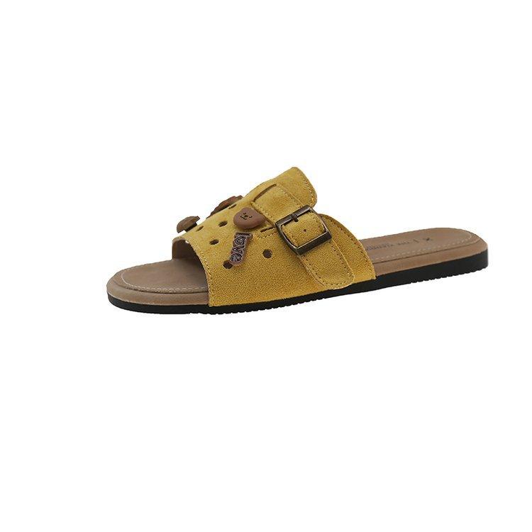 Модные Новые Женские Повседневные Милые Сандалии на Плоской Подошве 2025 Летняя Мода Полые DIY Украшение Медведь Удобные Сандалии с Мягкой Подошвой для Улицы 35 жёлтый
Модные Новые Женские Повседневные Милые Сандалии на Плоской Подошве 2025 Летняя Мода Полые DIY Украшение Медведь Удобные Сандалии с Мягкой Подошвой для Улицы 35 жёлтый