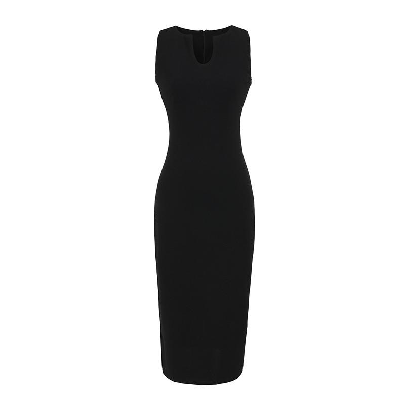 High-End Retro Slim-Fitting Sleeveless U-Neck Vest Dress Large чорний
High-End Retro Slim-Fitting Sleeveless U-Neck Vest Dress Large чорний