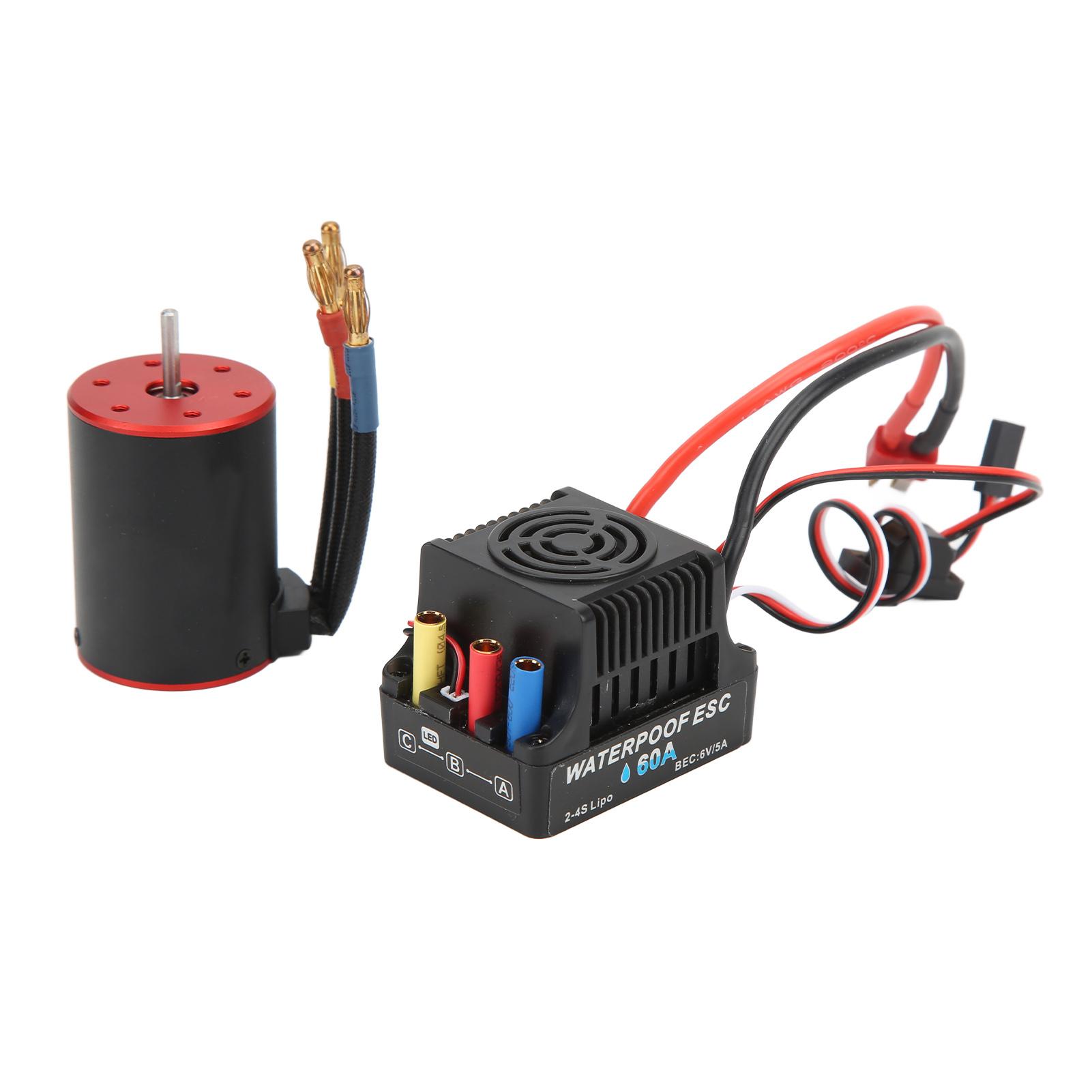 36502300KV Waterproof Brushless Motor with 60A ESC Program Card 4mm Banana Plug Holder for 18
36502300KV Waterproof Brushless Motor with 60A ESC Program Card 4mm Banana Plug Holder for 18