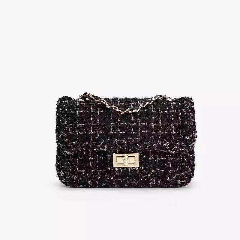 Spring and Autumn New Women s Armpit Bag Small Fragrance Tweed Chain Bag High-end Shoulder Crossbody Bag Small Square Bag чорний
Spring and Autumn New Women s Armpit Bag Small Fragrance Tweed Chain Bag High-end Shoulder Crossbody Bag Small Square Bag чорний