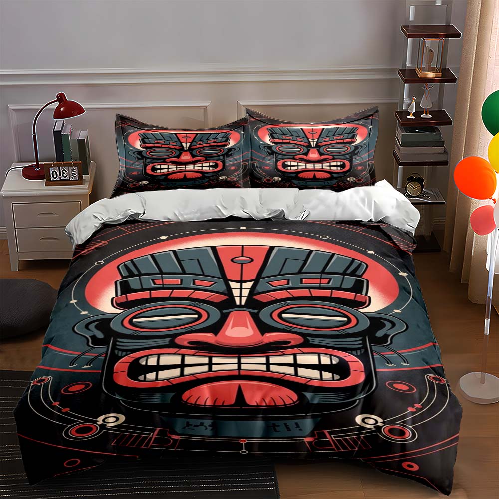 Tribal face mask design. Bedding sets Duvet cover sets Duvet covers Pillowcases(1 * Duvet Cover 2 * Pillowcases, without duvet insert) 135x200cm
Tribal face mask design. Bedding sets Duvet cover sets Duvet covers Pillowcases(1 * Duvet Cover 2 * Pillowcases, without duvet insert) 135x200cm