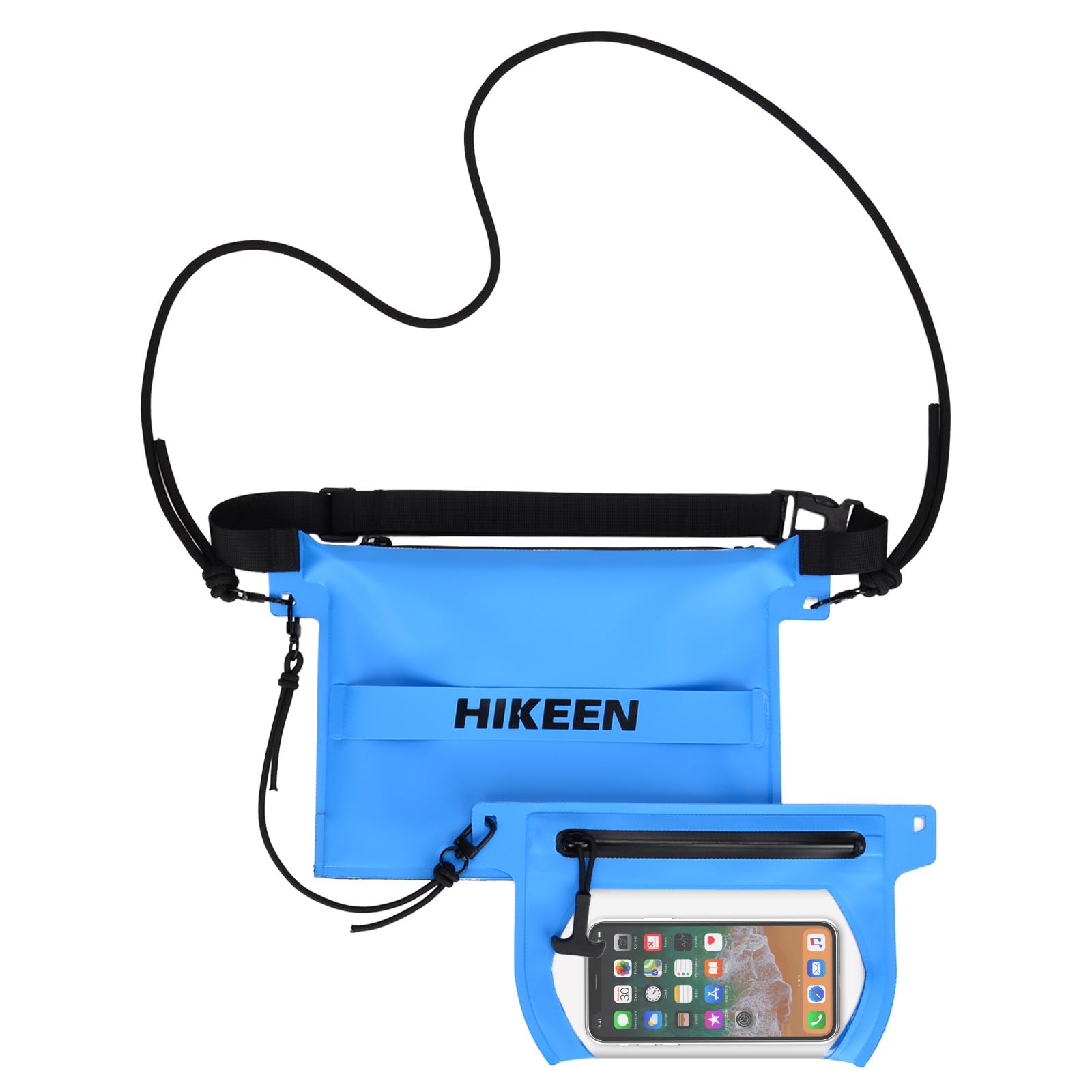 Hikeen Waterproof Dry Bag 2-in-1 Set with Touch Screen, Removable, IP68 Fully Waterproof, Adjustable Waist, Waist Bag, Underwater Photography,
Hikeen Waterproof Dry Bag 2-in-1 Set with Touch Screen, Removable, IP68 Fully Waterproof, Adjustable Waist, Waist Bag, Underwater Photography,