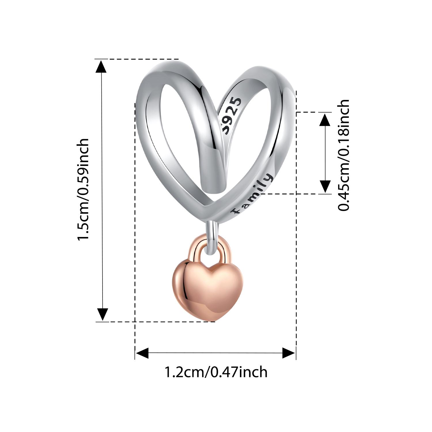BAMOER Solid 925 Silver Two-tones Heart Charms Lucky Horseshoe Love Beads Fit Original Bracelet for Women DIY Jewelry
BAMOER Solid 925 Silver Two-tones Heart Charms Lucky Horseshoe Love Beads Fit Original Bracelet for Women DIY Jewelry