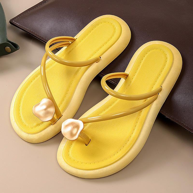 1 pair Outdoor Toe Sandals Casual Wear Women Slippers Chic Beach Shoes Summer Flip Flops Slides Flat Roman 36-37 жёлтый
1 pair Outdoor Toe Sandals Casual Wear Women Slippers Chic Beach Shoes Summer Flip Flops Slides Flat Roman 36-37 жёлтый